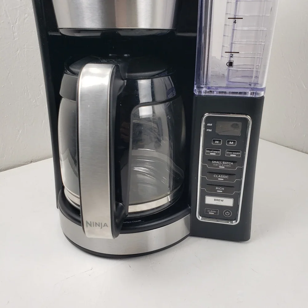 Ninja 12 Cup Programmable Coffee Maker CE200 Black Stainless Steel Brewer